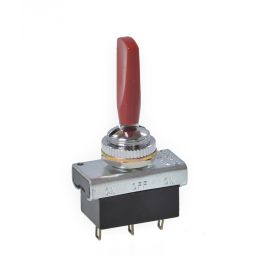 DS229 rood On-Off-On 6A 250Vac