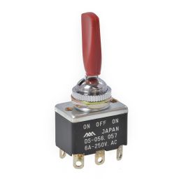 DS056 rood On-Off-On 6A DP 250Vac