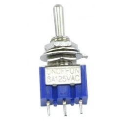 Inverseur Levier Unipolaire ON -OFF-ON 6A-125V / 3A - 250V 