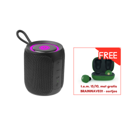 Waterproof Bluetooth Speaker - 16W - Up to 15/10 with FREE BRAINWAVE01 earphones!  