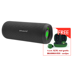 Waterproof Bluetooth Speaker - 25W - Artsound - Until 15/10 with FREE BRAINWAVE01 earphones 