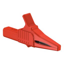 Geïsoleerde krokodillenklem - met 4mm socket - Rood 