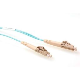Duplex fiber patch cable with LC connectors 