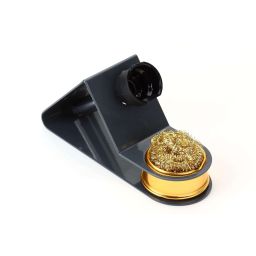 Universal soldering iron holder - With gold-plated curls 