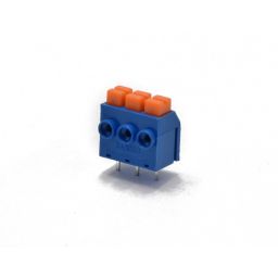 Schroefloze connectoren - 3 polig - blauw - Stap: 5mm 
