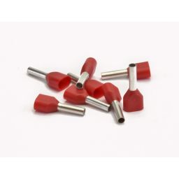VOGT 100x wire end sleeves Twin 2x 1 mm² red.