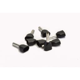 VOGT 100x wire end sleeves Twin 2x 1.5 mm² black
