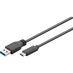 USB 2.0 USB-kabel - USB 3.0 type A -> USB-C™ plug 3m 