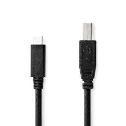 USB-C male to USB-B male 480Mbps 2.0m USB2.0 