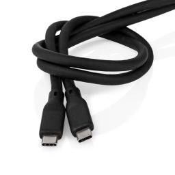 USB-C male - USB-C male 1 meter - Extra soepele siliconen kabel  - USB 3.2 