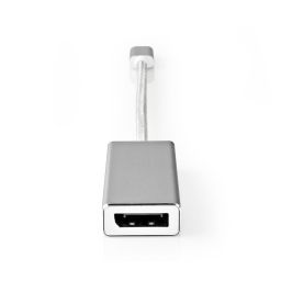 USB C <-> Displayport Vrouwelijk - Zilver - 20 cm 
