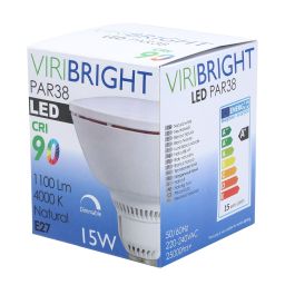 Viribright outdoor LED PAR38 E27  90° 18W Natural White 