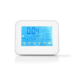Indoor and outdoor weather station, with weather forecast & time display With wireless weather sensor 