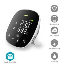 SmartLife monitor voor luchtkwaliteit / Wi-Fi / CO2 / Temperatuur / vochtigheid 