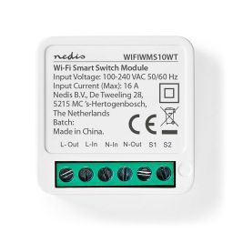 Smart Schakelaar - 3680W - WiFi - Nedis Smartlife 