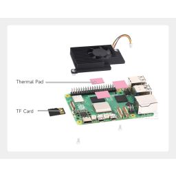 Active cooling element for Raspberry Pi 5 with fan 
